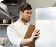 Monitor temperature in a freezer or refrigerator
